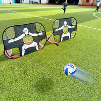 Portable Kids Soccer Goal Set for Backyard and Outdoor Play, Foldable Mini Football Net