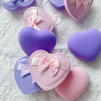 Cupid Heart Butterfly Cotton Candy Cushion Puff for BB Cream & Liquid Foundation, Wet & Dry Use