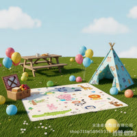 Crystal Velvet Picnic Mat Camping Rug for Outdoor Activities