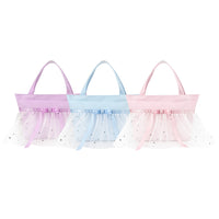 Girls' Ballet Dance Bag with Bowknot, Canvas Princess Style