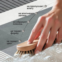 Japanese Wabi-Sabi Style Diatomaceous Earth Bath Mat, Thickened Absorbent Non-Slip Floor Mat for Bathroom