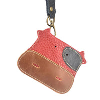 Cute Cartoon Cow Multifunctional Leather Wallet Key Pouch Coin Purse for Men and Women