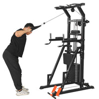 Assisted Pull-Up Machine for Home Gym, Multi-Functional Training Equipment for Lumbar Traction and Dips
