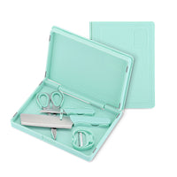 Kitchen Folding Cutting Board Set, Portable Camping Multi-function Chopping Board with Fruit Knife Peeler, 5-piece Set