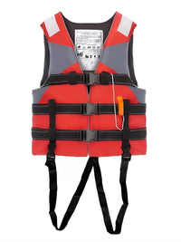High Buoyancy Life Vest with Crotch Strap & Whistle for Adults & Kids - Professional Boating, Flood Control, Fishing