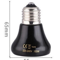 Reptile Ceramic Heat Emitter for Terrariums, Turtles, Lizards, Geckos, Snakes - 220V Winter Warming Lamp