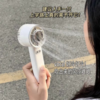 Portable Semiconductor Cooling Fan with Ice Compress Function for Students and Dorms