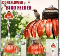 Metal Flower Hummingbird Feeder for Garden & Patio