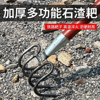Heavy-Duty All-Steel Rake for Gardening, Construction, and Outdoor Use