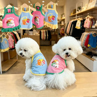 Pet Dog Cat Summer Dress with Sling for Small Dogs and Cats