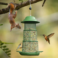 Retractable Metal Bird Feeder for Outdoor Garden - Hummingbird & Wild Bird Feeder