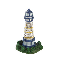 Mediterranean Style Resin Lighthouse Ornament for Home and Aquarium Decor