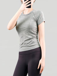 Women's Quick-Dry Breathable Yoga & Pilates T-Shirt for Summer Workouts