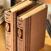 Love and Freedom A5 Hardcover Journal with Corner Protectors, Lined or Blank Kraft Paper Pages
