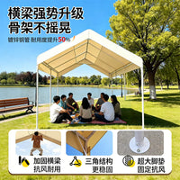 Outdoor Camping Canopy Tarp Sunshade for Market Stall, Thickened Oxford Cloth Rainproof Sunscreen Tent Top Fabric