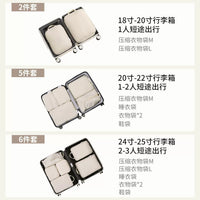 Travel Luggage Organizer Bags Compression Packing Cubes for Clothes