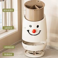 360° Rotating Kitchen Utensil Holder with Knife Block and Chopstick Caddy