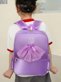 Kids Dance Backpack Ballet Bag for Girls with Dancer Print, Large Capacity