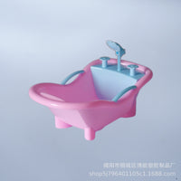 BJD Dollhouse Miniature Bathtub Toy for Kids