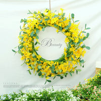 Artificial Eucalyptus Gypsophila Wreath for Door Wall Decor & Wedding Photography