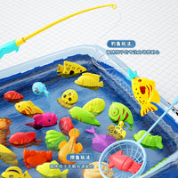 Magnetic Fishing Game Toy Set for Kids, Educational Bathtub Water Play with Rods and Fish, Birthday Gift for Toddlers 1-3 Years Old