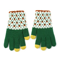 Women's Winter Warm Knitted Touchscreen Gloves with Fleece Lining