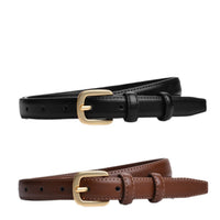 Women's Retro Korean Style Thin Waist Belt for Dresses and Pants