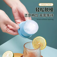 Large Sphere Ice Cube Molds for Whiskey and Cocktails, Food-Grade Silicone Ice Ball Maker