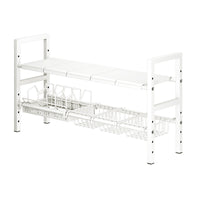 Under-Sink Expandable Storage Rack for Kitchen Cabinets, Multi-functional Pot and Pan Organizer