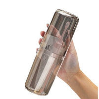 Portable Travel Toothbrush Holder and Mouthwash Cup Set for Couples and Kids