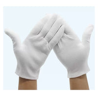 Marching Band Parade Performance White Cotton Gloves for Kids and Adults
