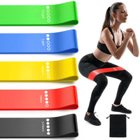 Resistance Bands Set for Men & Women, 5-Piece Exercise Bands for Home Gym & Yoga, Different Resistance Levels