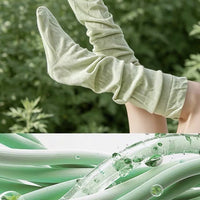 Mugwort Infused Loose-Fit Sleep Socks for Men and Women, Non-Binding Ankle Socks for Postpartum and Elderly