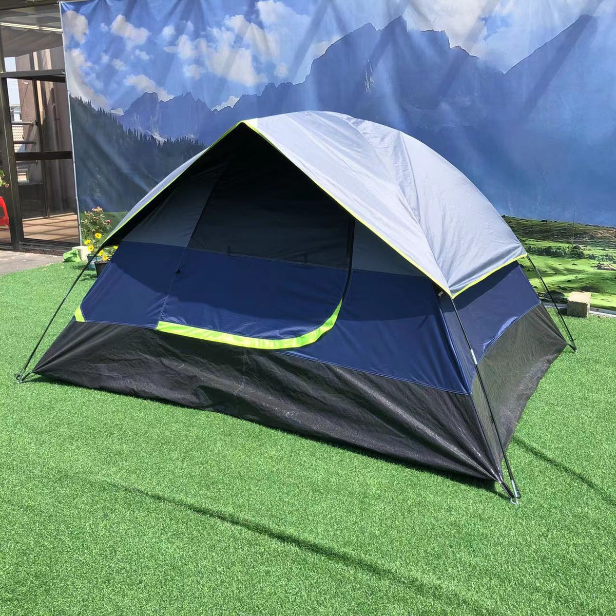 Portable Outdoor Family Camping Tent with UV Protection for Hiking, Picnics, and Beach