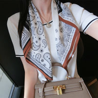 Luxury 100% Mulberry Silk Scarf for Women - Fashionable Necktie, Shawl, Headscarf