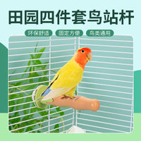 Bird Perch Grinding Stick for Parrots - Natural Wood Claw and Beak Care Toy