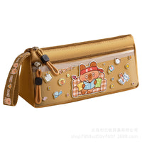 Capybara Large Capacity Pencil Case for Students, Cute Cartoon Stationery Pouch