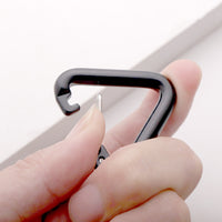Aluminum Alloy Triangle Carabiner Clip for Outdoor Backpacks and Water Bottles
