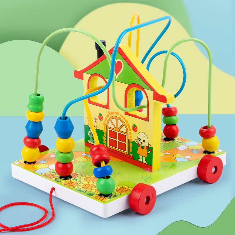 Wooden Educational Animal Bead Maze for Toddlers and Kids 2-6 Years Old