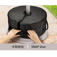 Offset Cantilever Patio Umbrella Base Weight Bag with Side Slot Opening