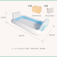 Inflatable Kids Paddling Pool with Fishing Game for Babies and Toddlers, Outdoor Water Play Center