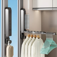 Wall-Mounted Foldable Clothes Drying Rack for Balcony & Windows, Retractable & Punch-Free