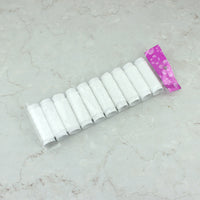 10-Pack Household Hand Sewing Thread Small Spools - White and Black 402 Polyester Sewing Thread for Hand Stitching