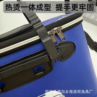 Foldable EVA Live Fish Bucket for Fishing - Portable & Thickened Car-Mounted Fishing Box