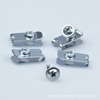 Universal Stainless Steel License Plate Fastener Kit with M6 Screws and Nuts