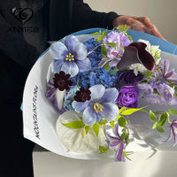 XinYi Khmer Cotton Paper Floral Wrapping Paper for DIY Bouquets and Crafts
