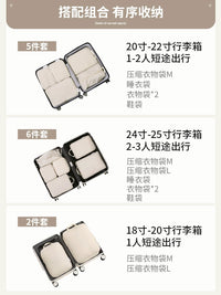 Travel Compression Bags for Down Jackets and Clothing, Luggage Organizer for Business Trips and Travel