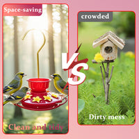 Outdoor Plastic Yellow Flower Bird Feeder for Garden