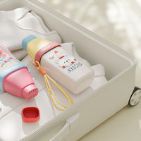 Dopamine Travel Toothbrush Holder and Rinse Cup Set, 3-in-1 Portable Toothbrush and Toothpaste Storage for Home and Kids
