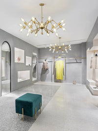 Nordic Industrial Style Spider Chandelier for Living Room, Loft, and Commercial Spaces